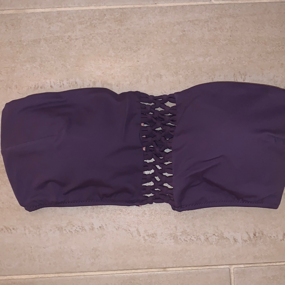 Victoria’s secret purple bandeau bathing suit top